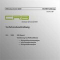 Übersicht zu QM-Validierung und Verfahrensbeschreibung | © CRB Analyse Service GmbH